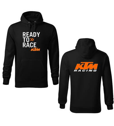 Mikina READY TO RACE KTM s kapucňou